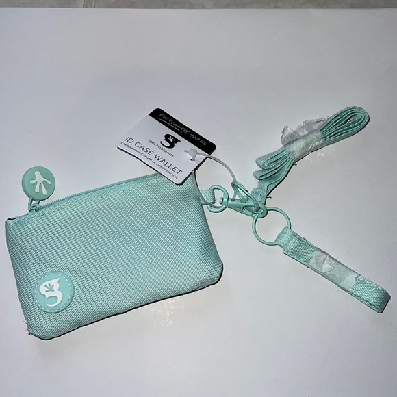 NWT GeckoBrands Daisy Blue ID CASE WITH LANYARD & wristlet key holder - Picture 4 of 5